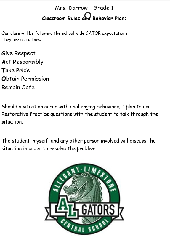 Classroom Expectations